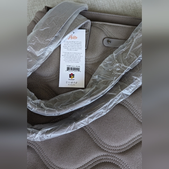 NWT Lug Tempo Matte Luxe VL tote bag in Pearl Grey - Picture 3 of 6